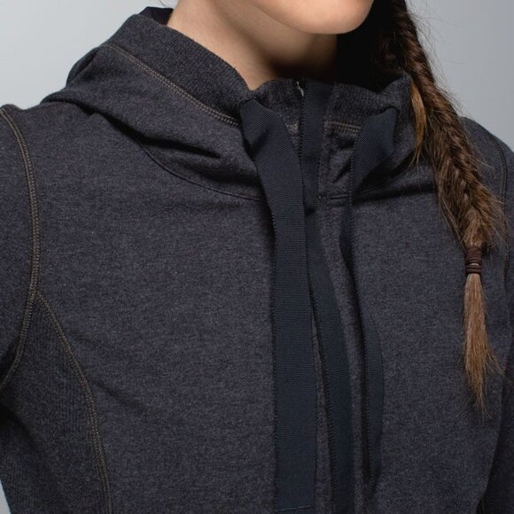 Lululemon Post Sweat Pullover Half Zip Hoodie Size 4 - Picture 5 of 14